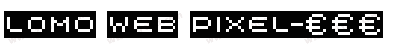 lomo web pixel字体转换